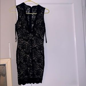 Bebe dress Black and Tan, worn once